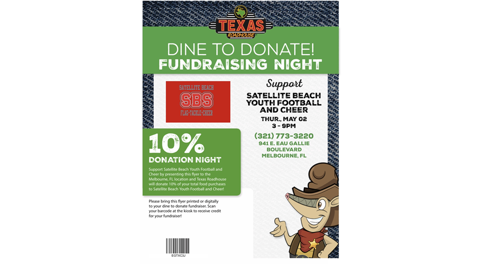 Texas Roadhouse Fundraiser 5.2.24